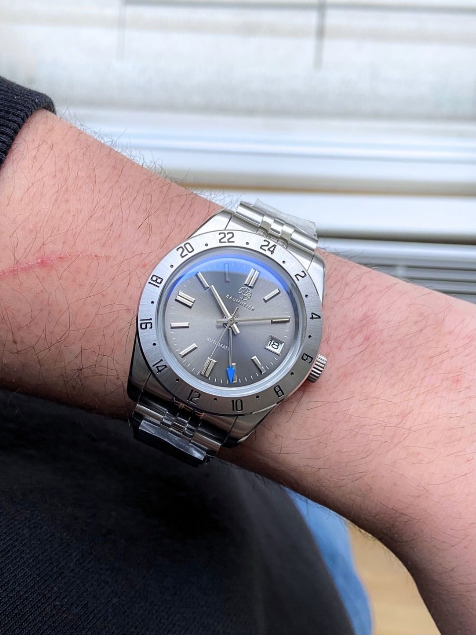 "Meridian" | Graphite GMT | 38,5 mm