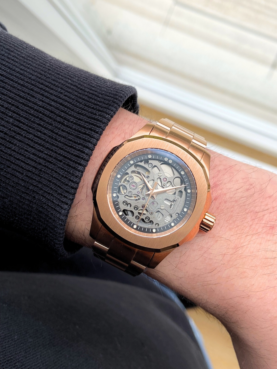 "Mirage" | Rhodium Skeletonized | 40 mm