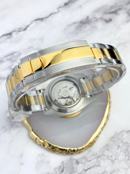 "Poseidon" | GMT | Silver & Gold Bi-Color | 40 mm