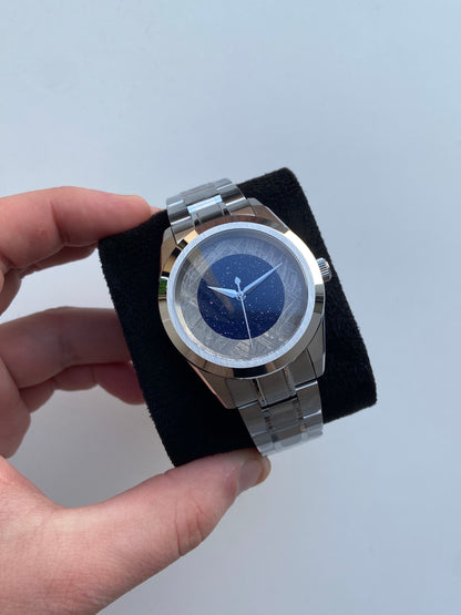"Meteor One" | Natural Sandstone & Meteorite | 38mm | Limited Edition